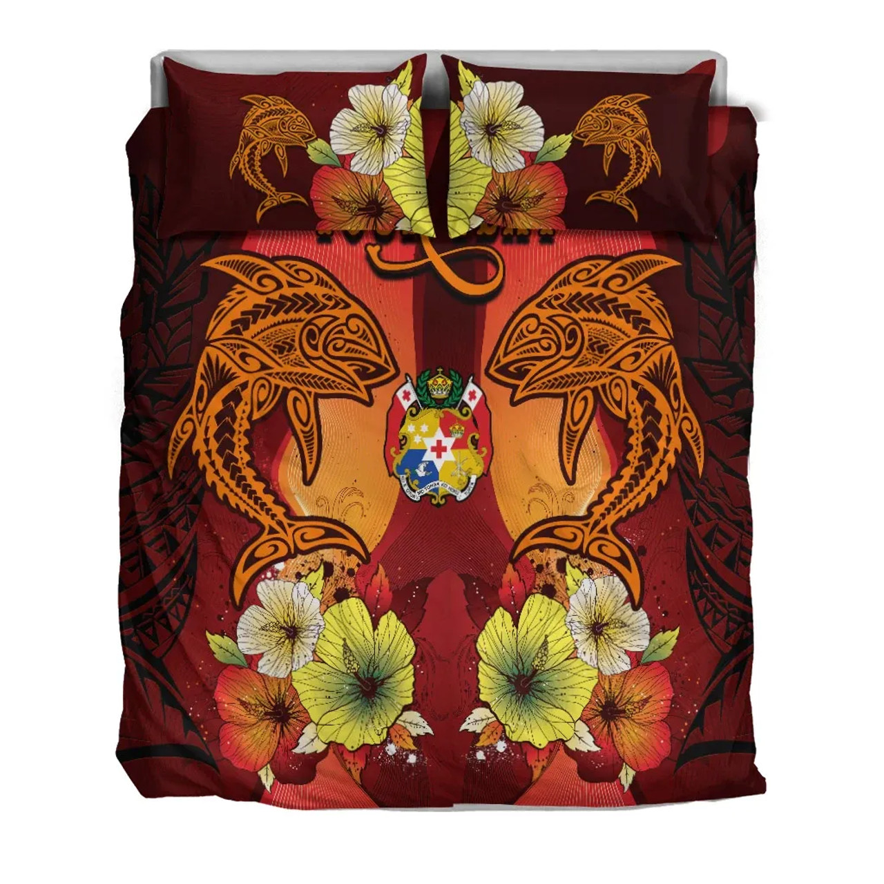 Pohnpei Bedding Set - Turtle Plumeria (Gold) 4