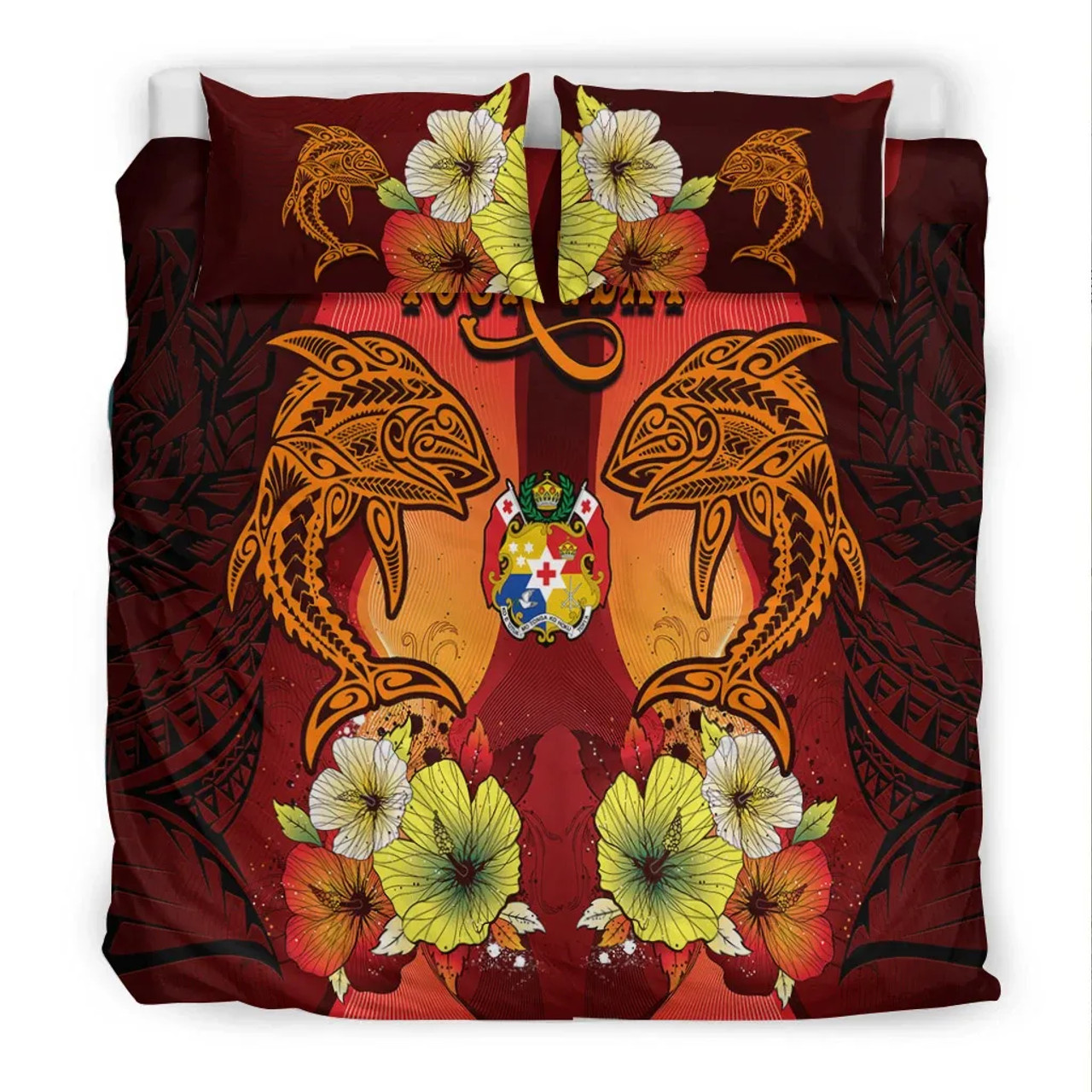 Pohnpei Bedding Set - Turtle Plumeria (Gold) 5