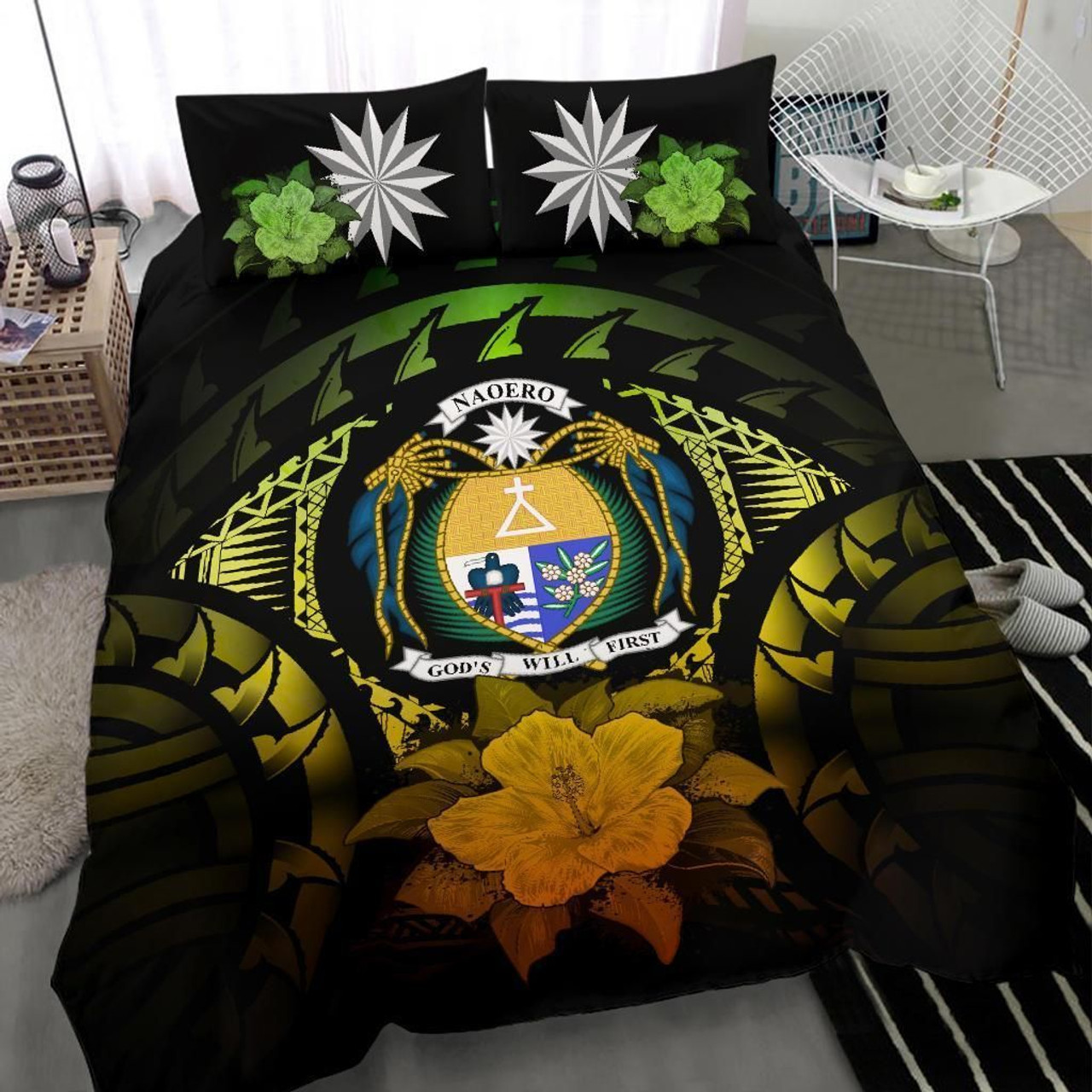 Polynesian Duvet Cover Set - Samoa Bedding Set Black 6