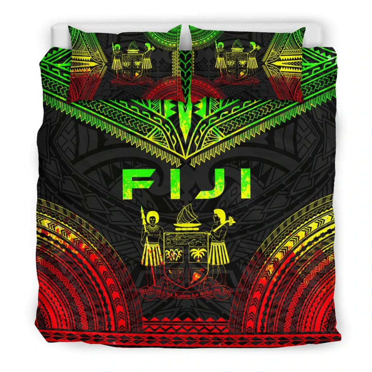 Fiji Polynesian Chief Duvet Cover Set - Reggae Version 3