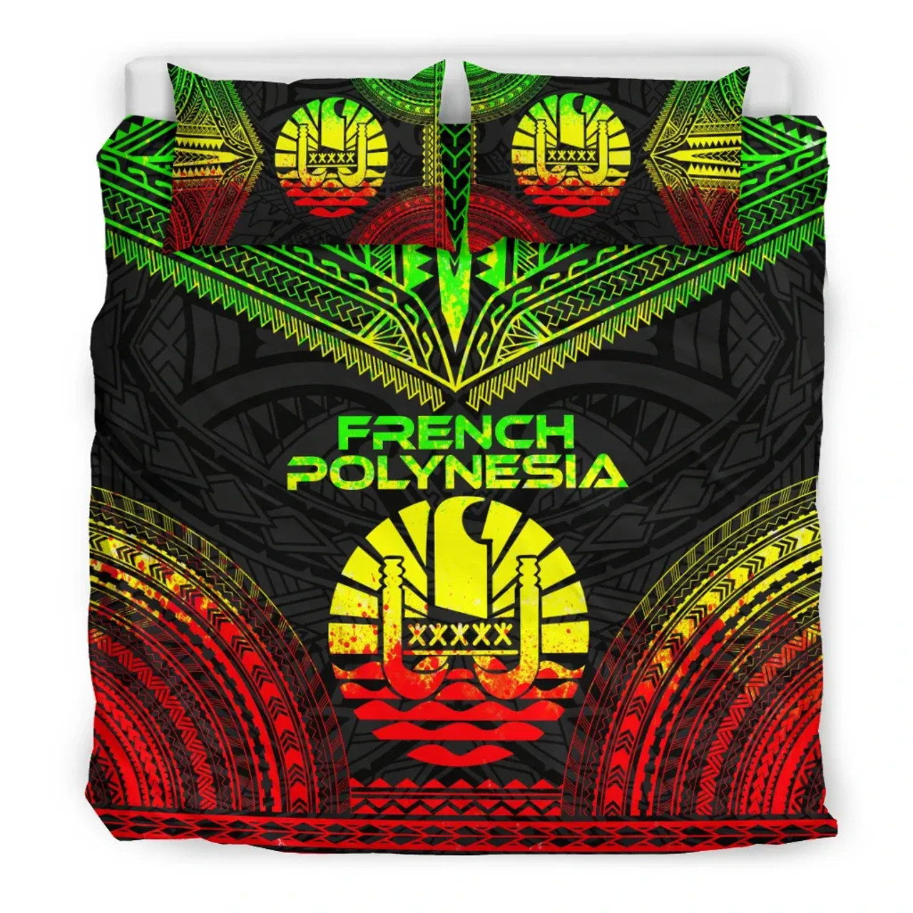 French Polynesia Polynesian Chief Duvet Cover Set - Reggae Version 3