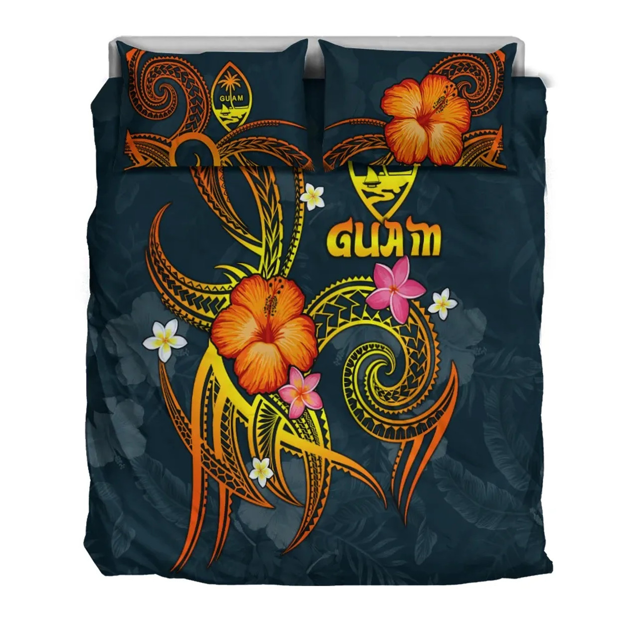 Guam Polynesian Bedding Set - Legend Of Guam (Blue) 3