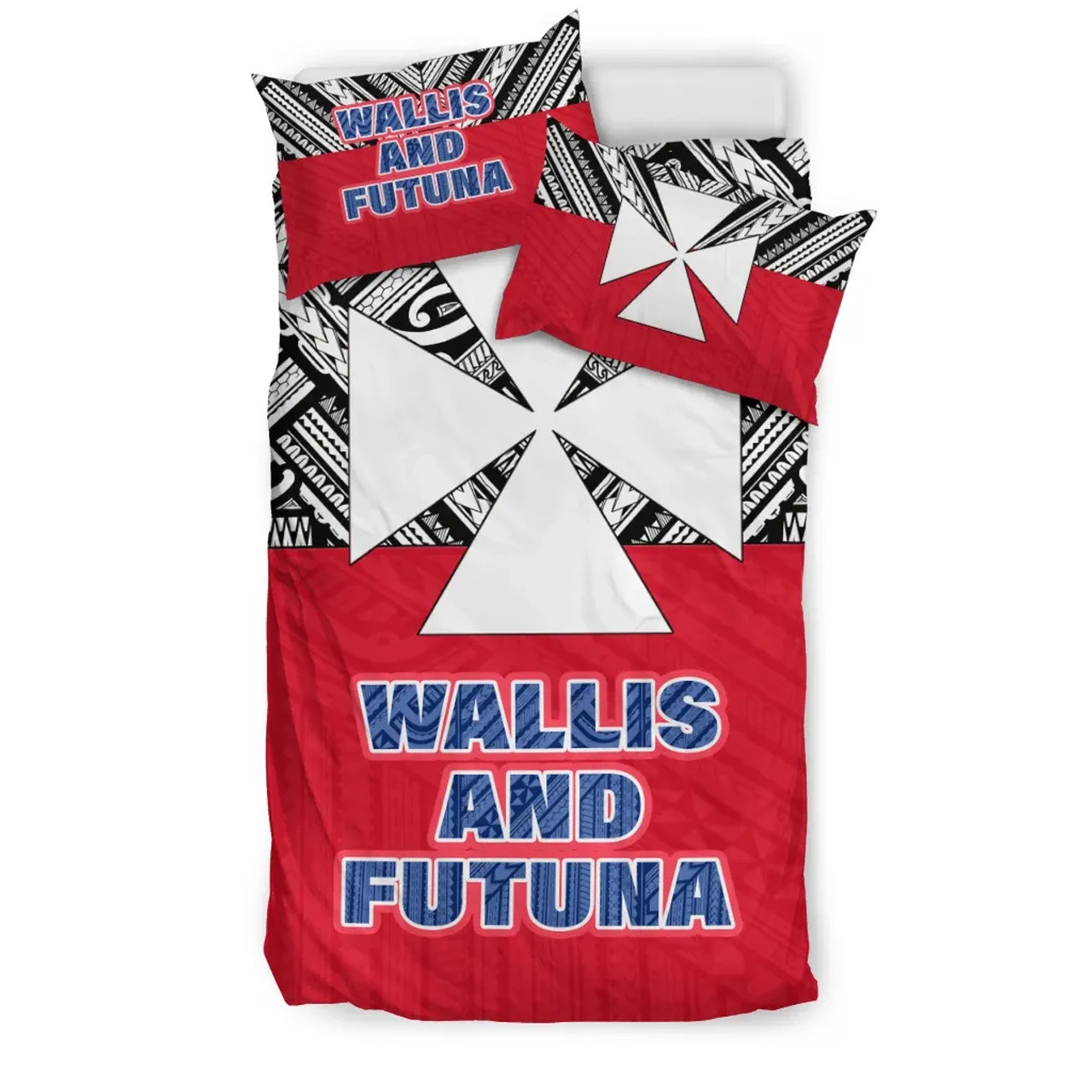 Wallis And Futuna Duvet Cover Set - Polynesian Design 3