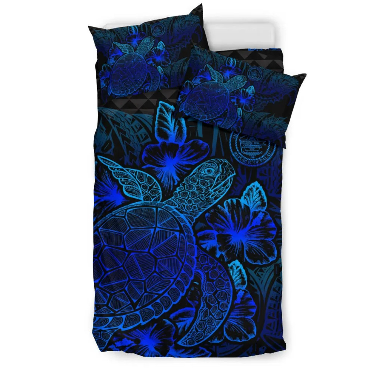 Polynesian Bedding Set - Palau Duvet Cover Set Blue Color 3