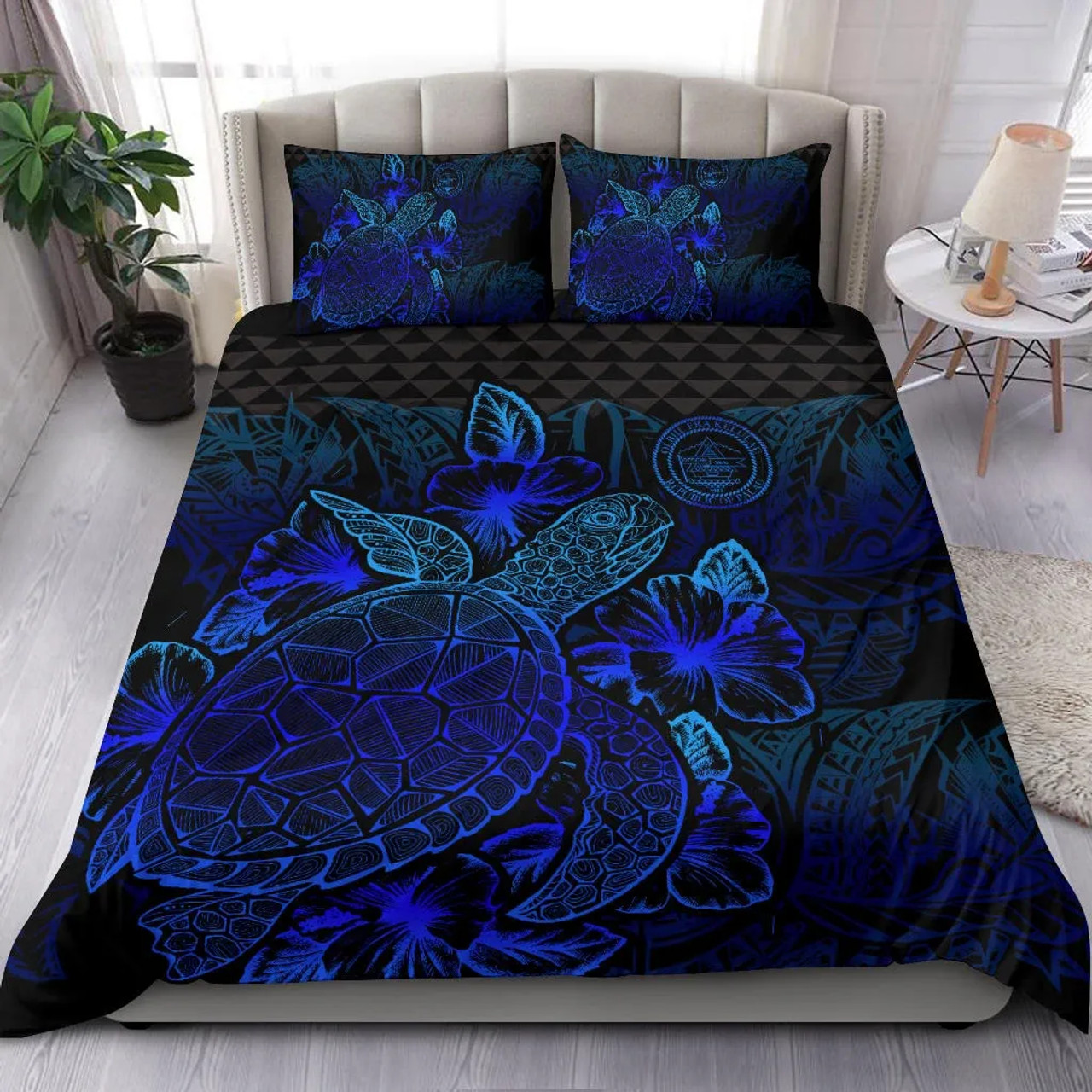 Polynesian Bedding Set - Cook Islands Duvet Cover Set - Polynesian Turtle 5