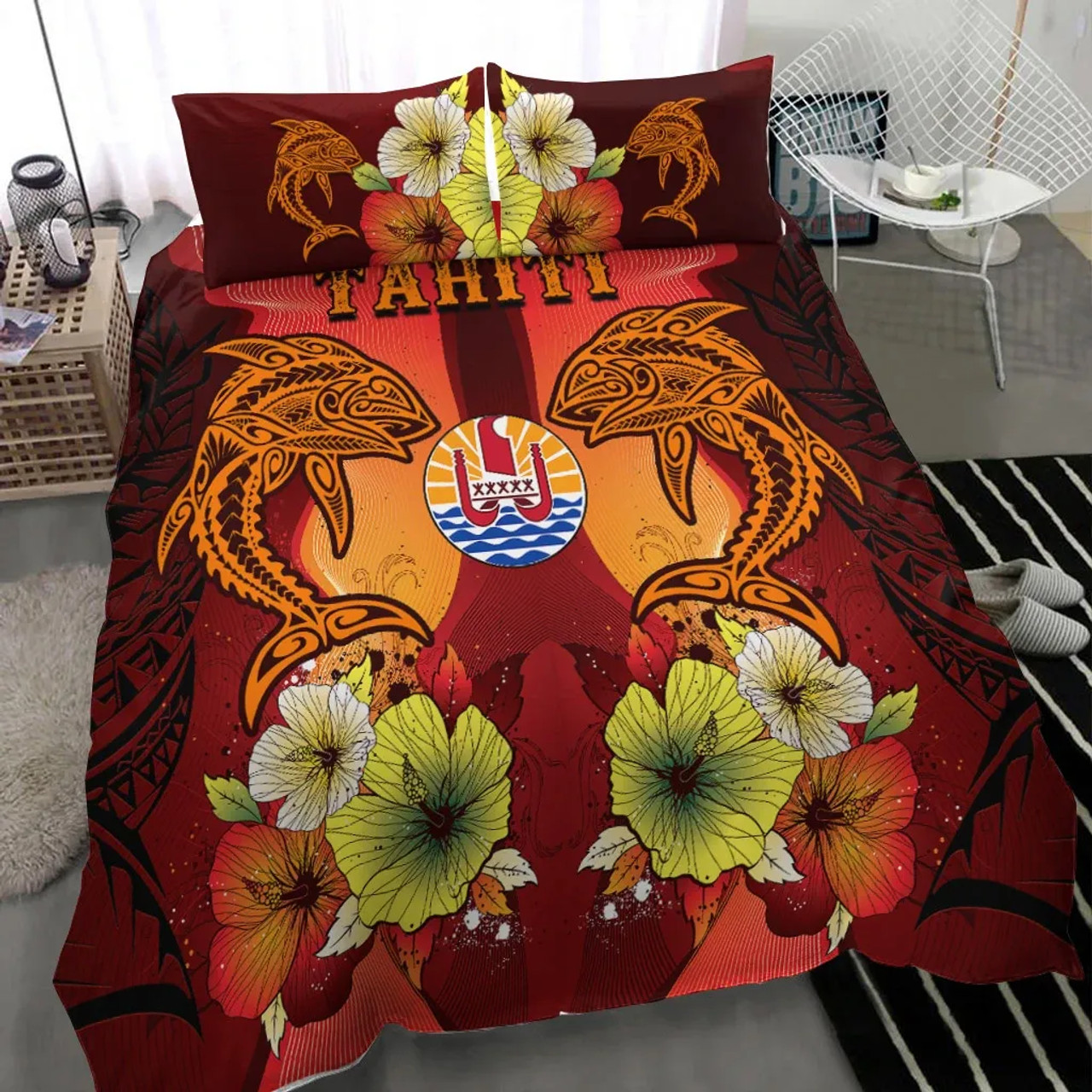 Tahiti Bedding Sets - Tribal Tuna Fish 1