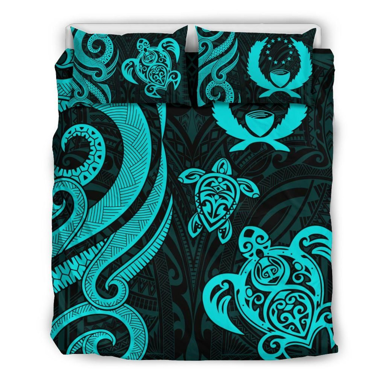 Pohnpei Micronesian Bedding Set - Tentacle Turtle 3