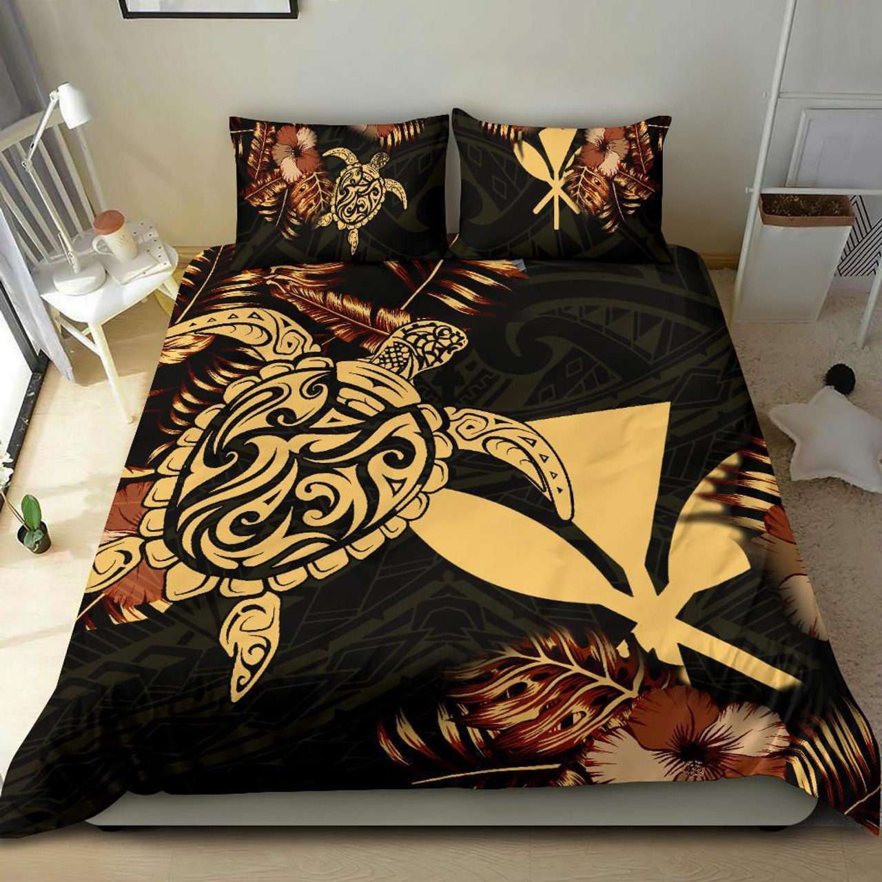 Polynesian Duvet Cover Set - Hawaii Duvet Cover Set Set Turtle Lucky 1