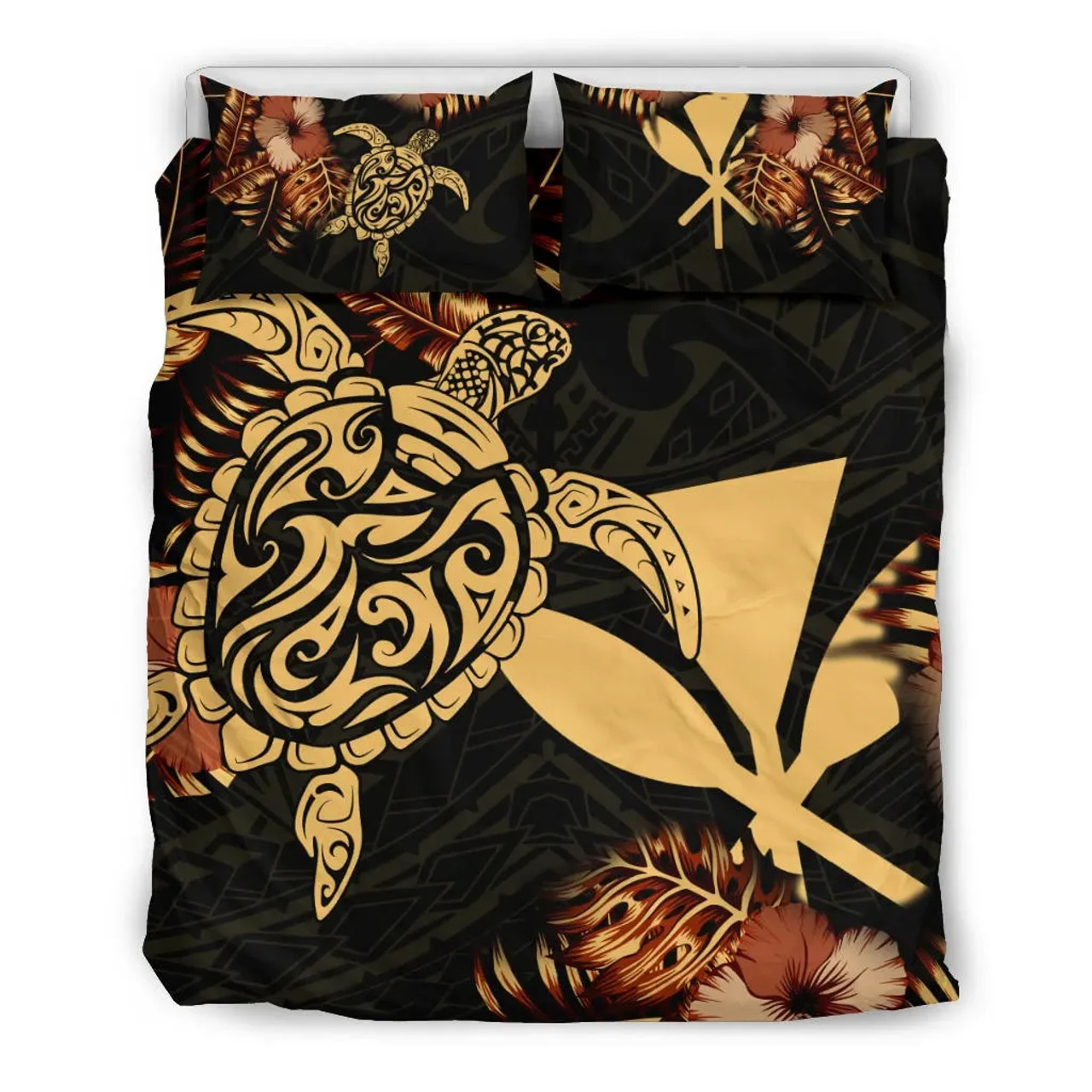 Polynesian Duvet Cover Set - Hawaii Duvet Cover Set Set Turtle Lucky 3