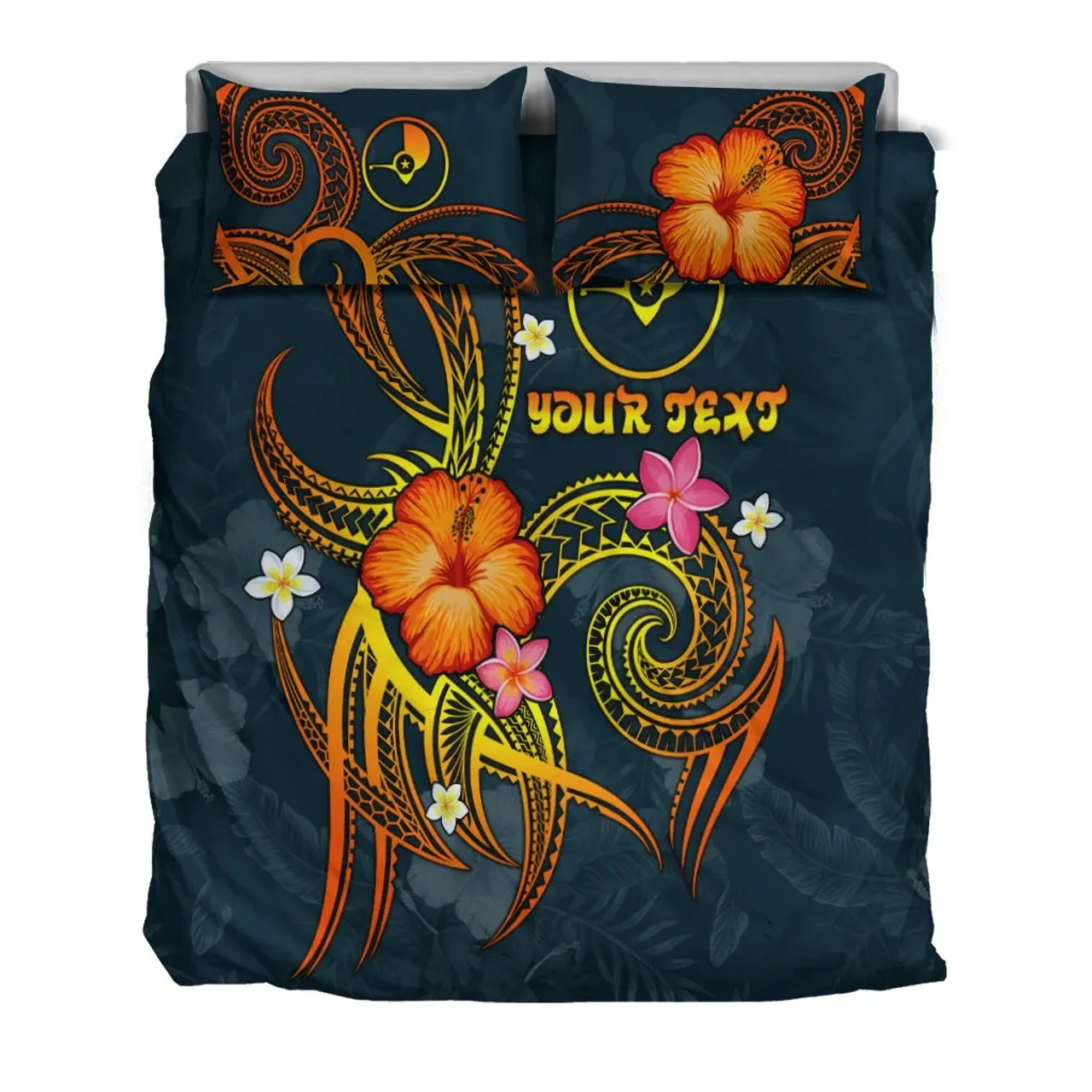 Yap Polynesian Personalised Bedding Set - Legend Of Yap (Blue) 3