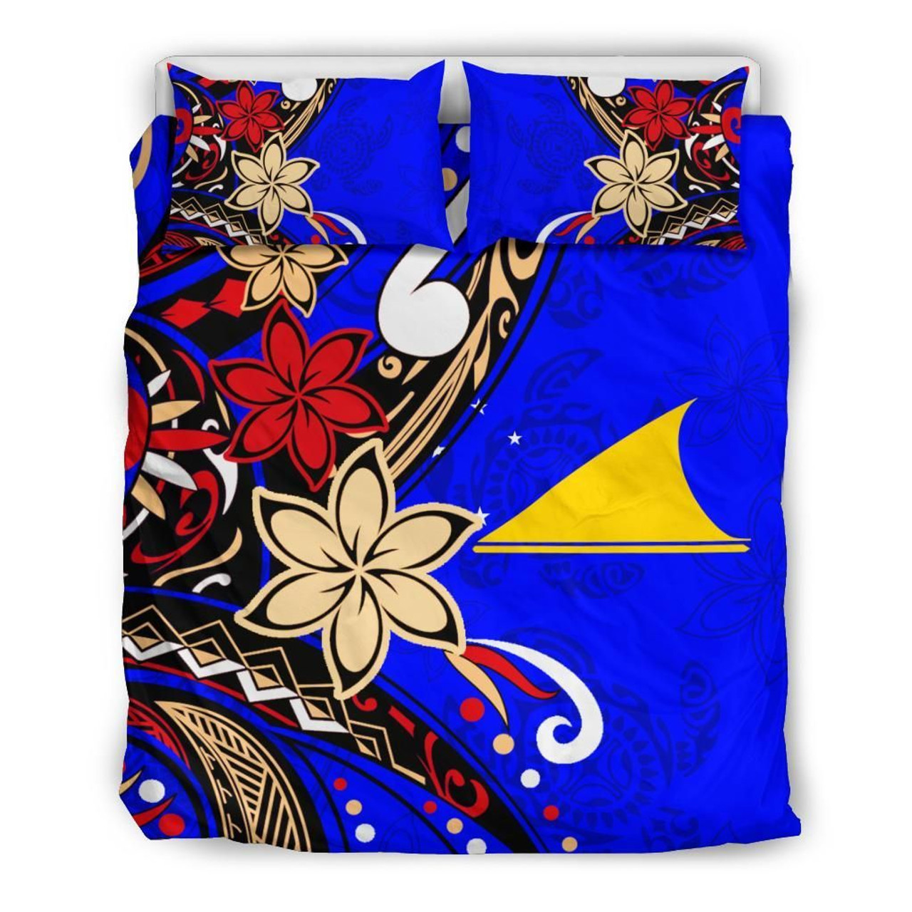 Niue Bedding Set - Tribal Flower With Special Turtles Purple Color 5