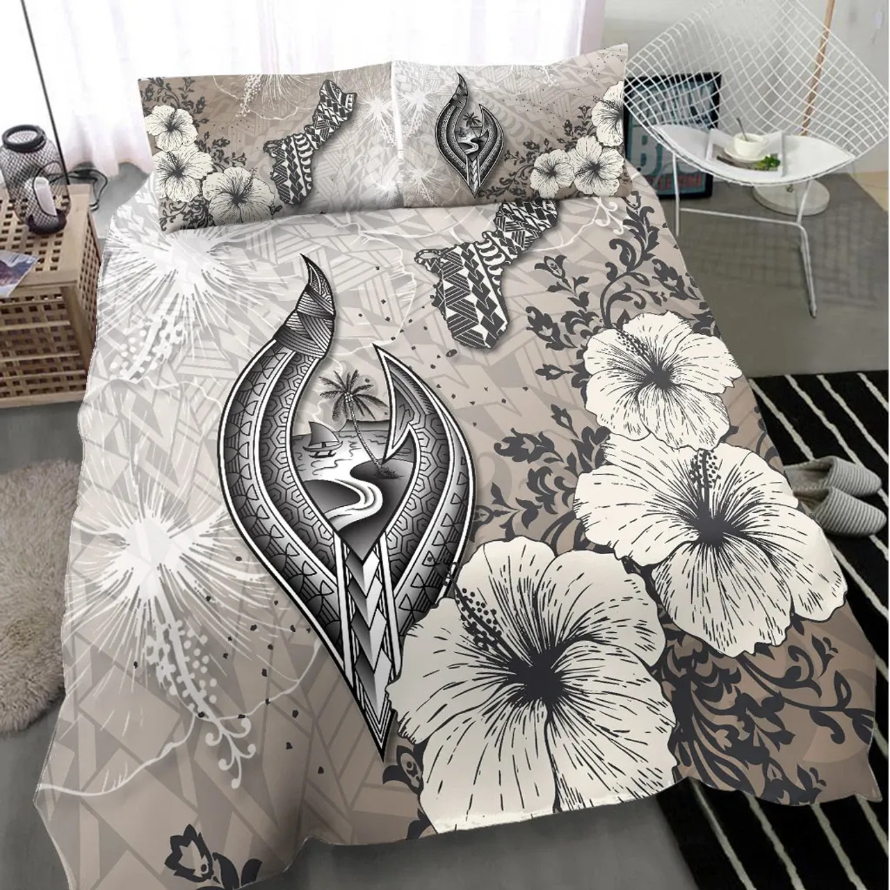 Guam Bedding Set - Vintage Luxury Floral Style 2