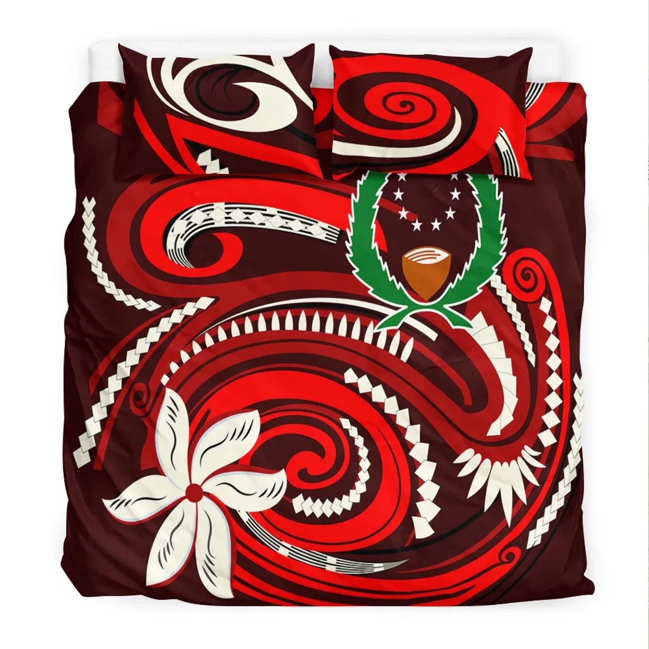 Polynesian Hawaii Personalised Bedding Set - Legend Of Samoa (Red)4