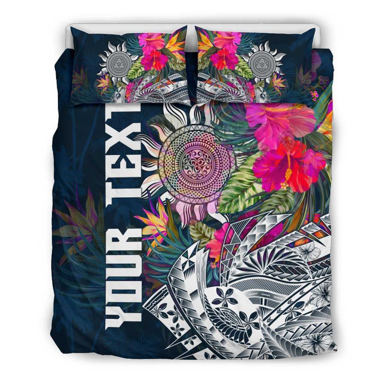 Polynesian Custom Personalised Bedding Set - Summer Vibes 3