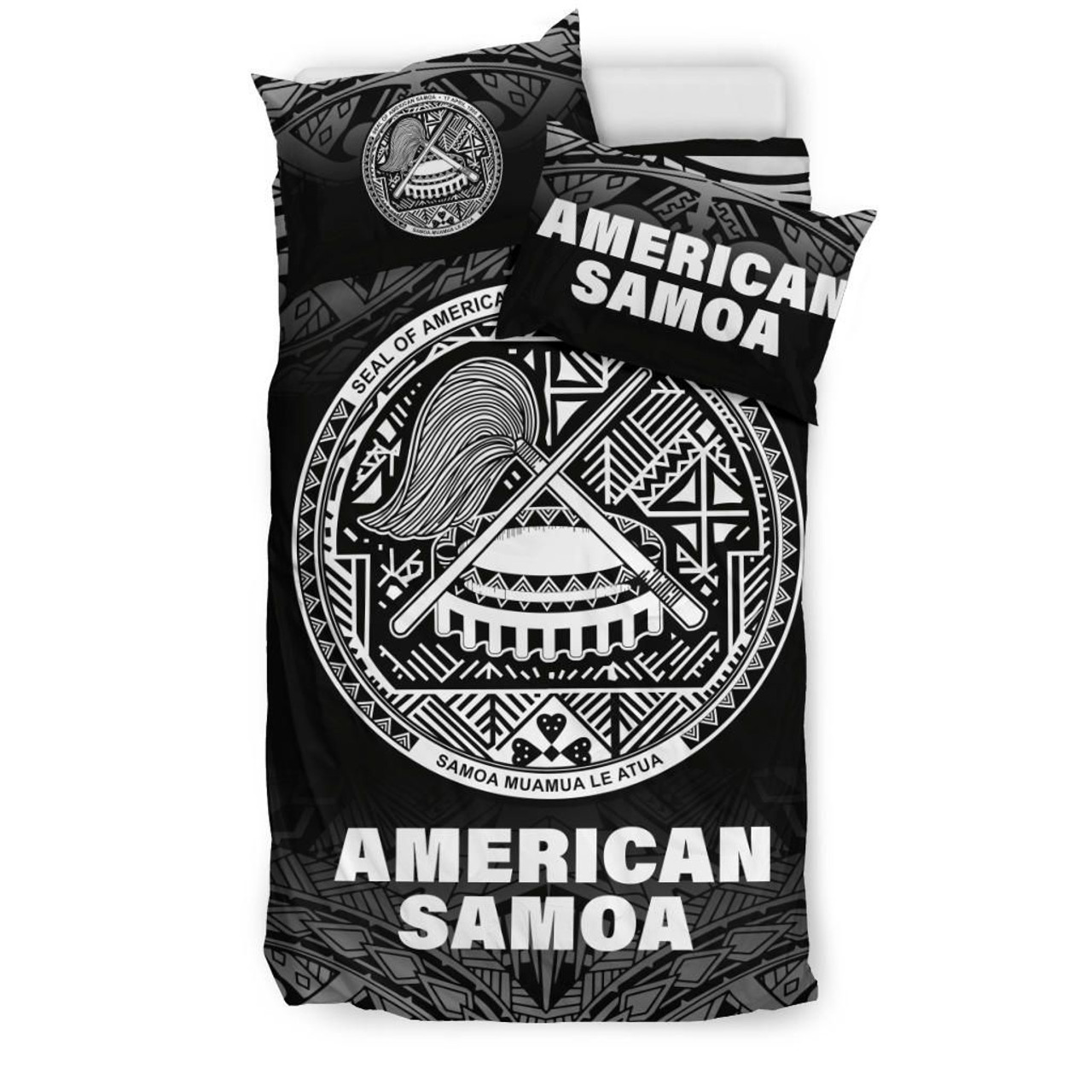 American Samoa Duvet Cover Set - Black Fog Style 3