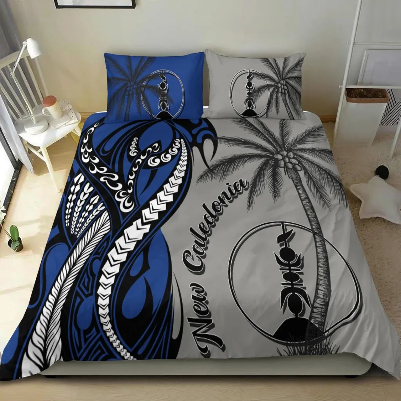 Hawaii Bedding Set - Hawaii Kanaka Maoli And Map ( Black) 6