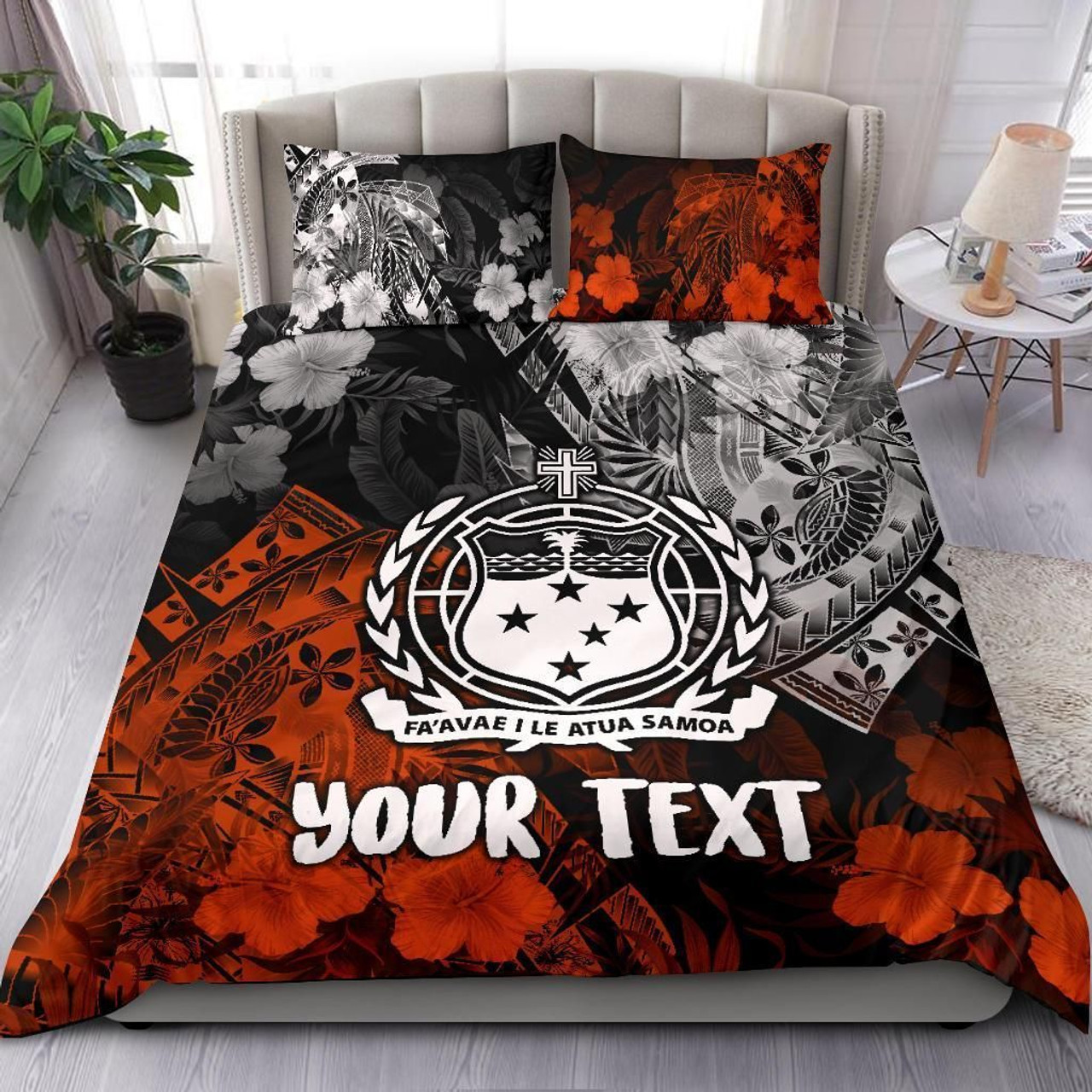 Samoa Polynesian Personalised Bedding Set Vintage Polynesian Style