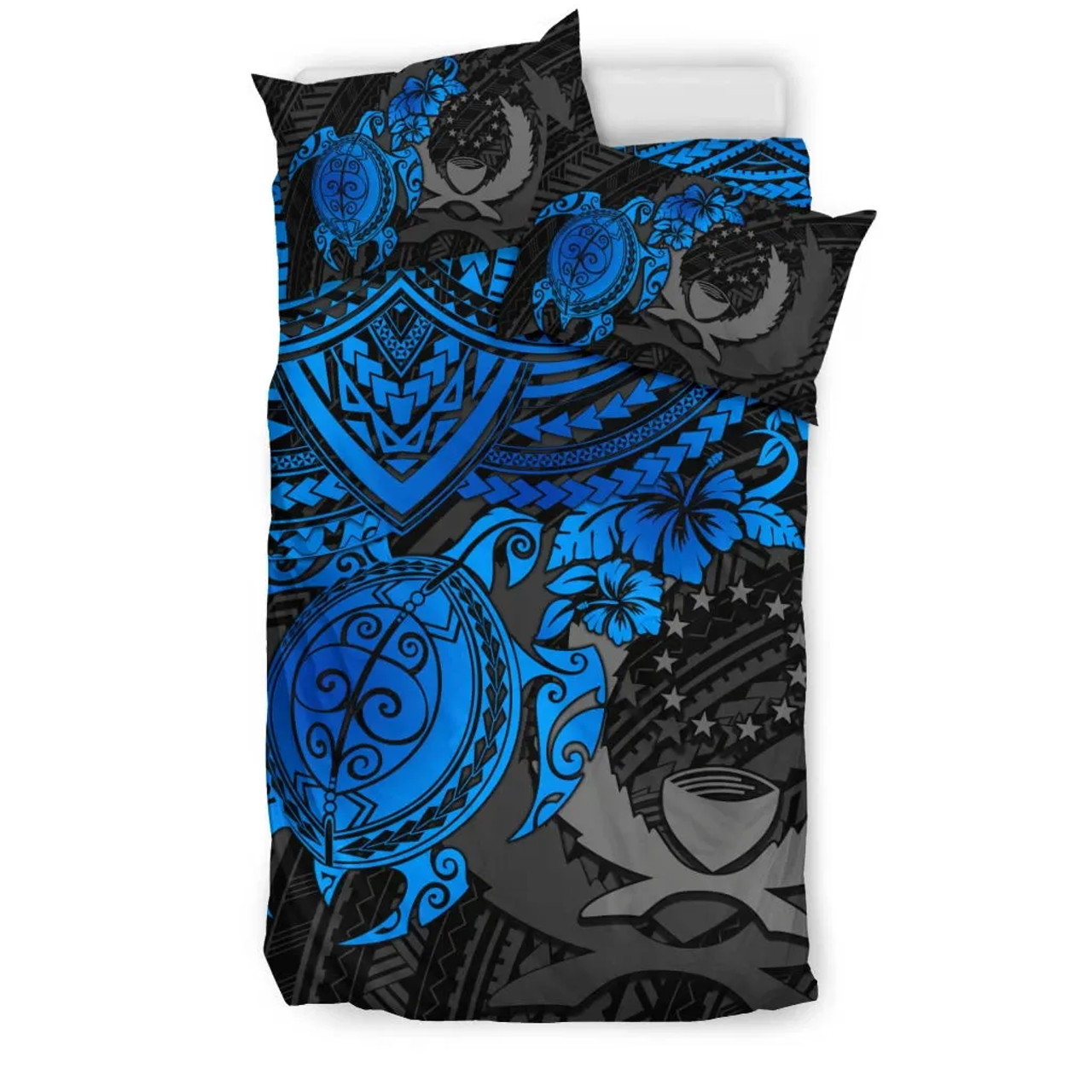 Pohnpei Polynesian Duvet Cover Set - Polynesian Blue Turtle 2