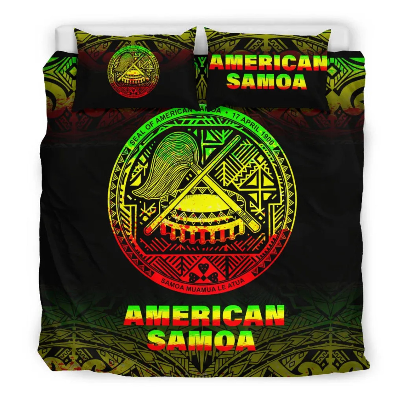 American Samoa Duvet Cover Set - Reggae Fog Style 1