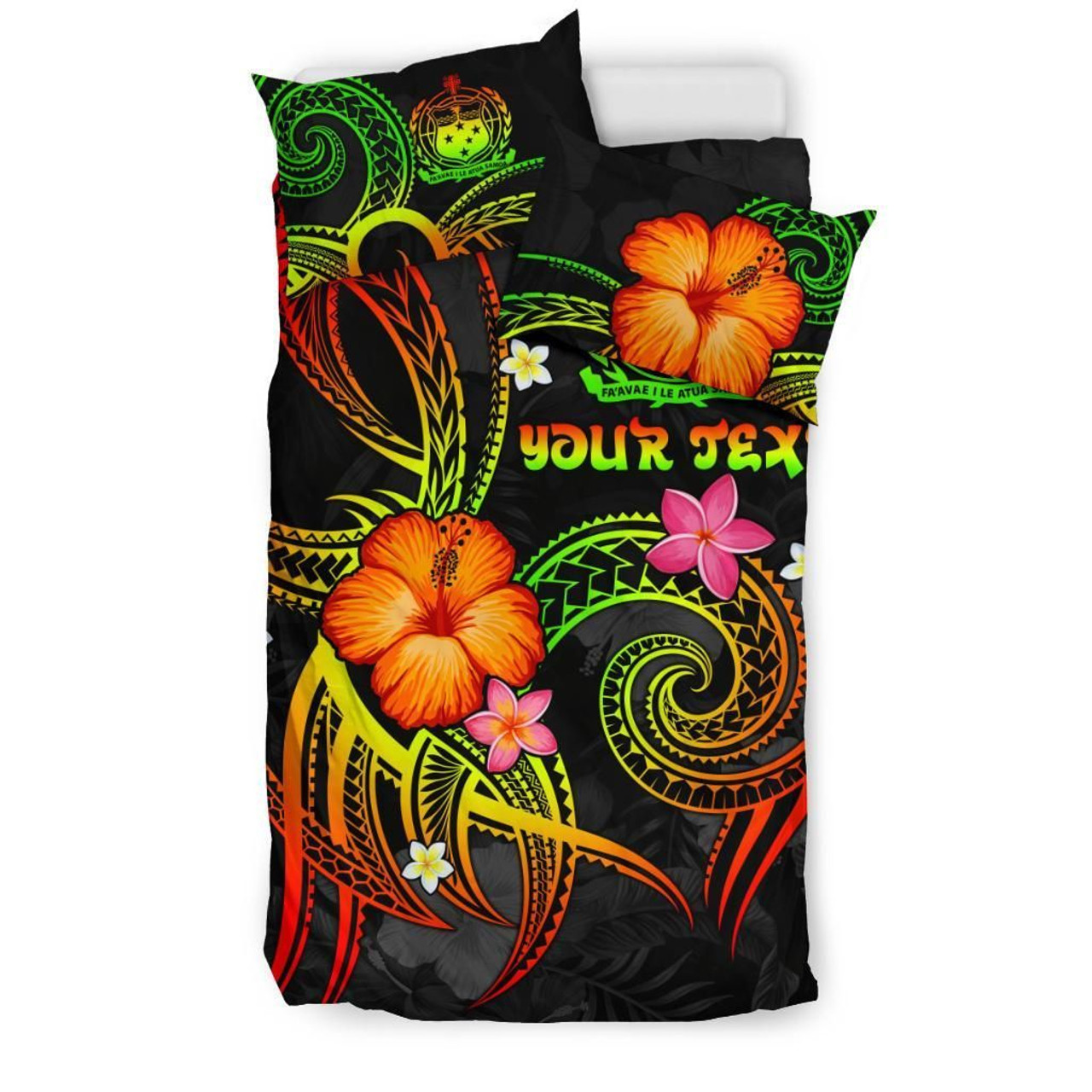 Polynesian Hawaii Personalised Bedding Set - Legend Of Samoa (Reggae) 2