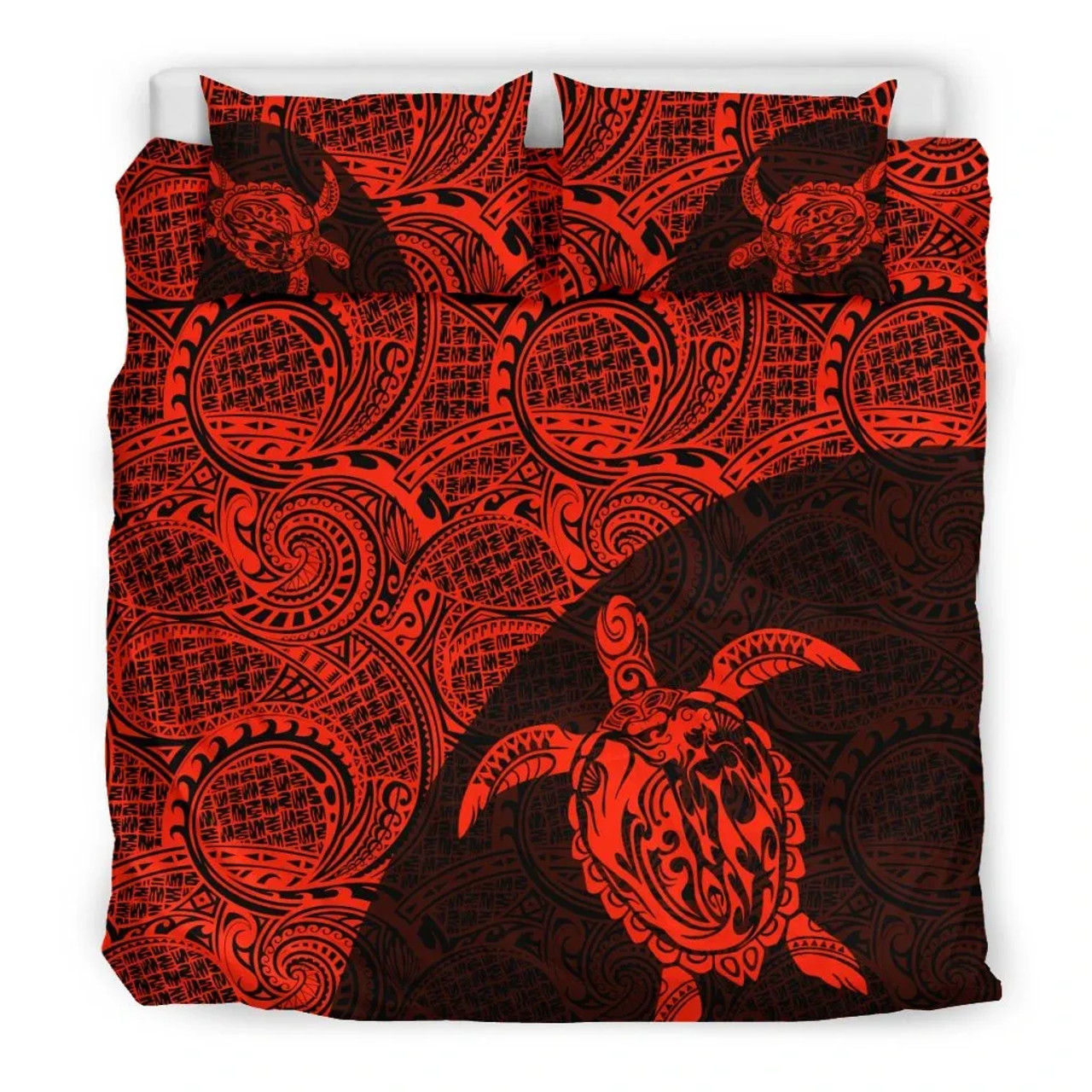 Turtle Mermaid Polynesian Duvet Cover Set 01 2