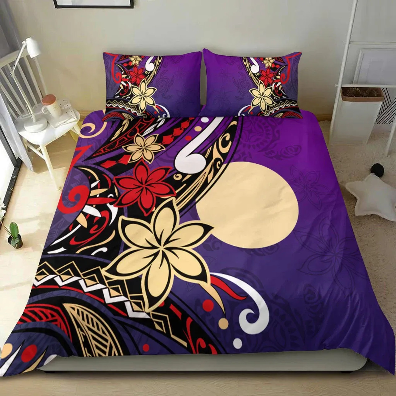 Hawaii Custom Personalised Bedding Set - Kanaka Maoli Rocket Style 5