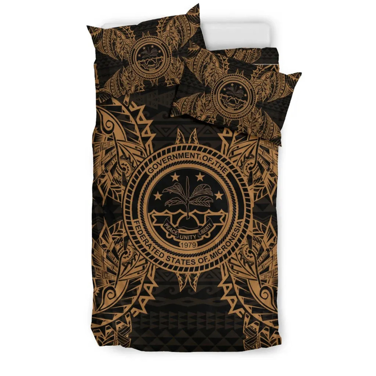 Polynesian Bedding Set - Guam Duvet Cover Set Turtle Coat Of Arms 5