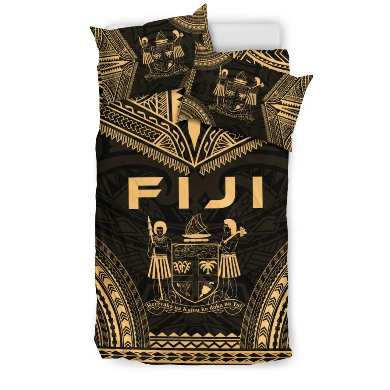 Fiji Polynesian Chief Duvet Cover Set - Gold Version 2