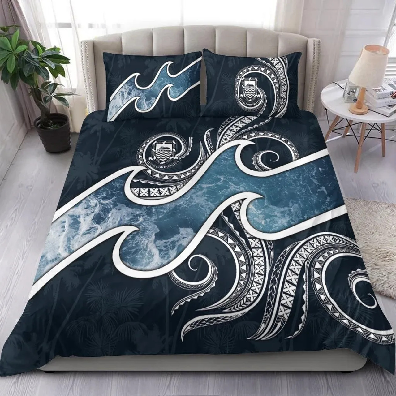 Tuvalu Polynesian Bedding Set - Ocean Style 1