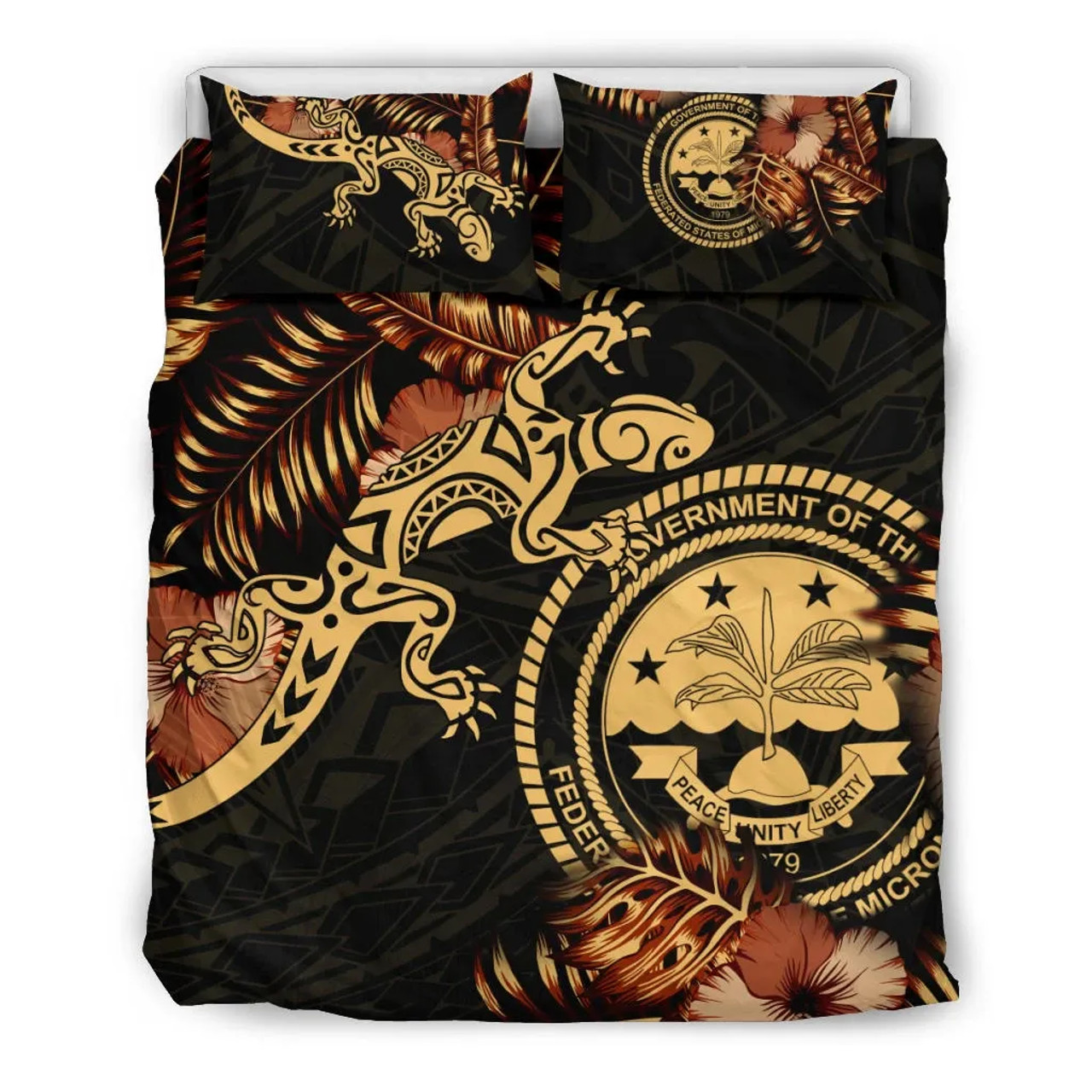 Polynesian Duvet Cover Set - Federated States Of Micronesia Duvet Cover Set Lizrad Lucky 3