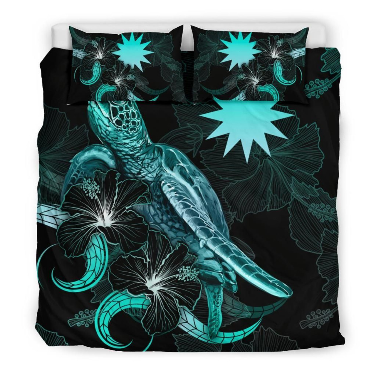 Guam Bedding Set - Turtle And Tribal Tattoo Of Polynesian 4