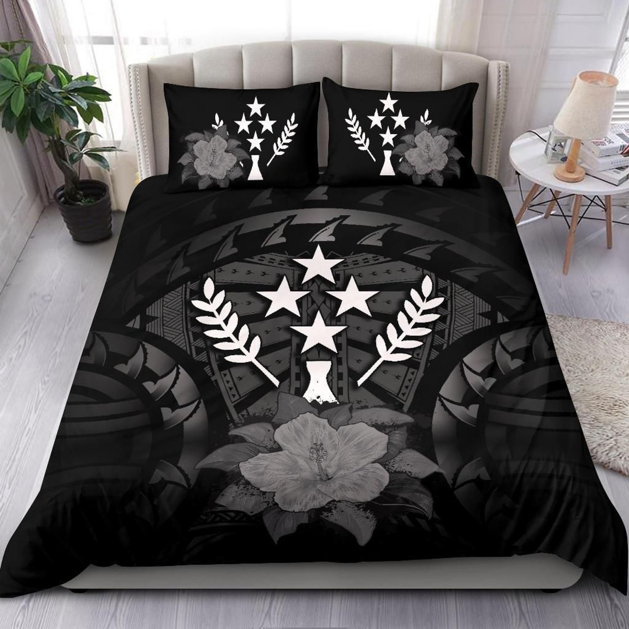 Polynesian Bedding Set Federated States Of Micronesia Duvet Cover Set Bright Style 5