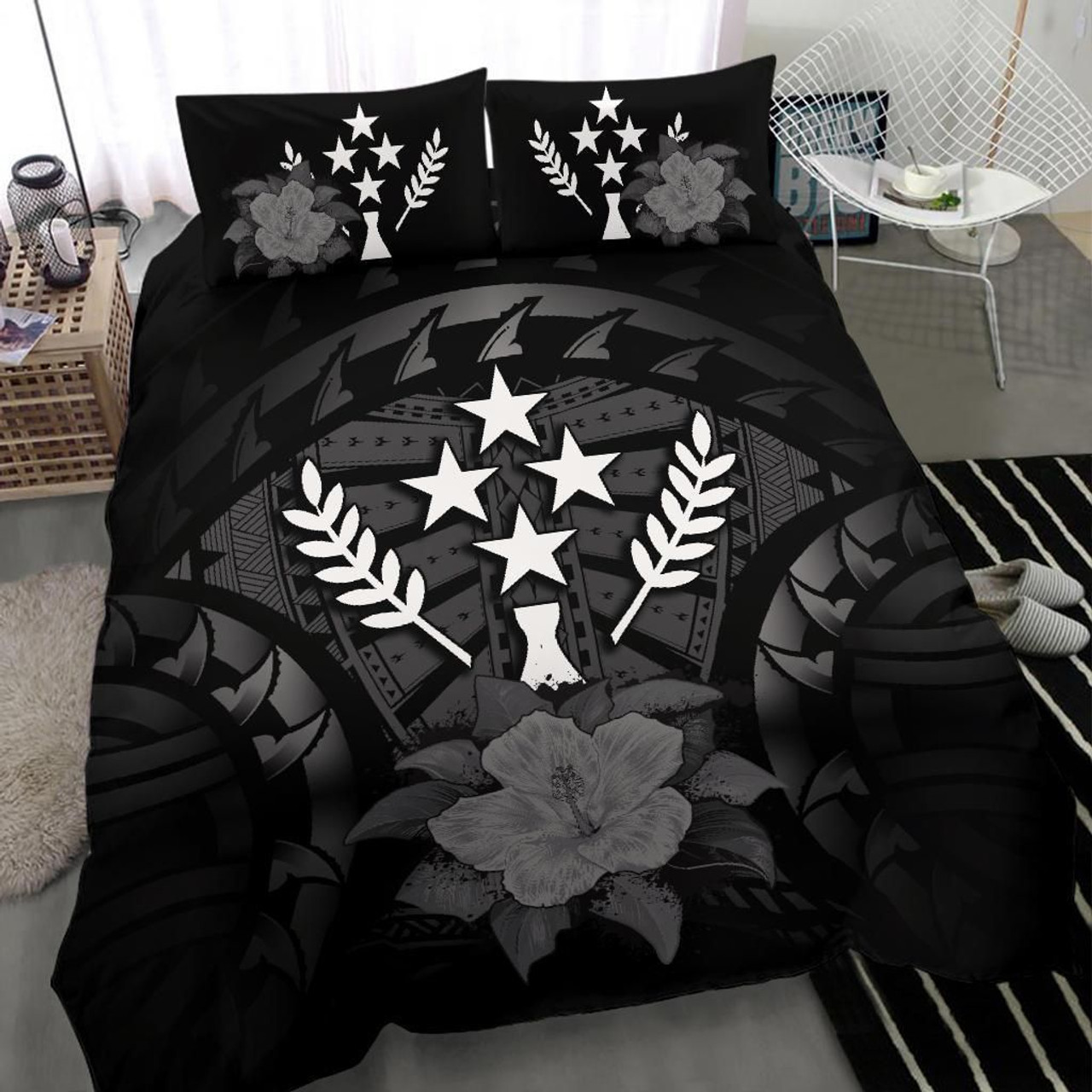 Polynesian Bedding Set Federated States Of Micronesia Duvet Cover Set Bright Style 6
