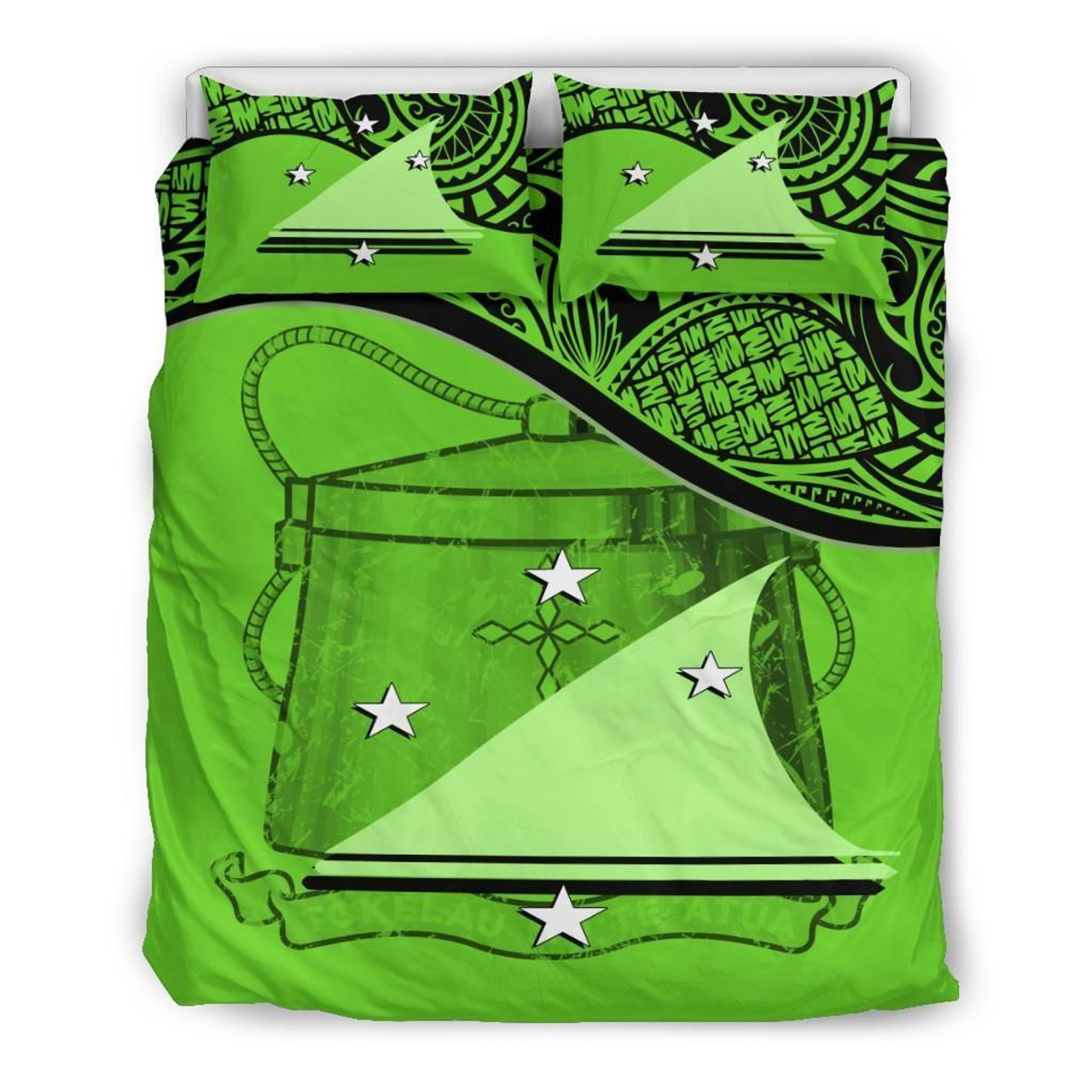 Tokelau Duvet Cover Set - Tokelau Coat Of Arms Green 2