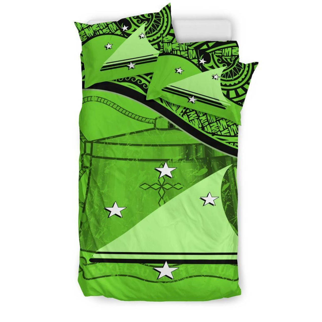 Tokelau Duvet Cover Set - Tokelau Coat Of Arms Green 3