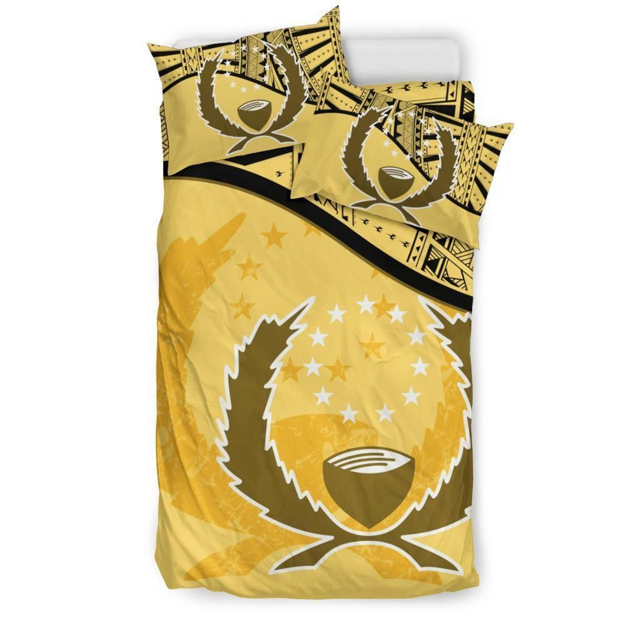 Pohnpei Duvet Cover Set - Pohnpei Flag Yellow 3