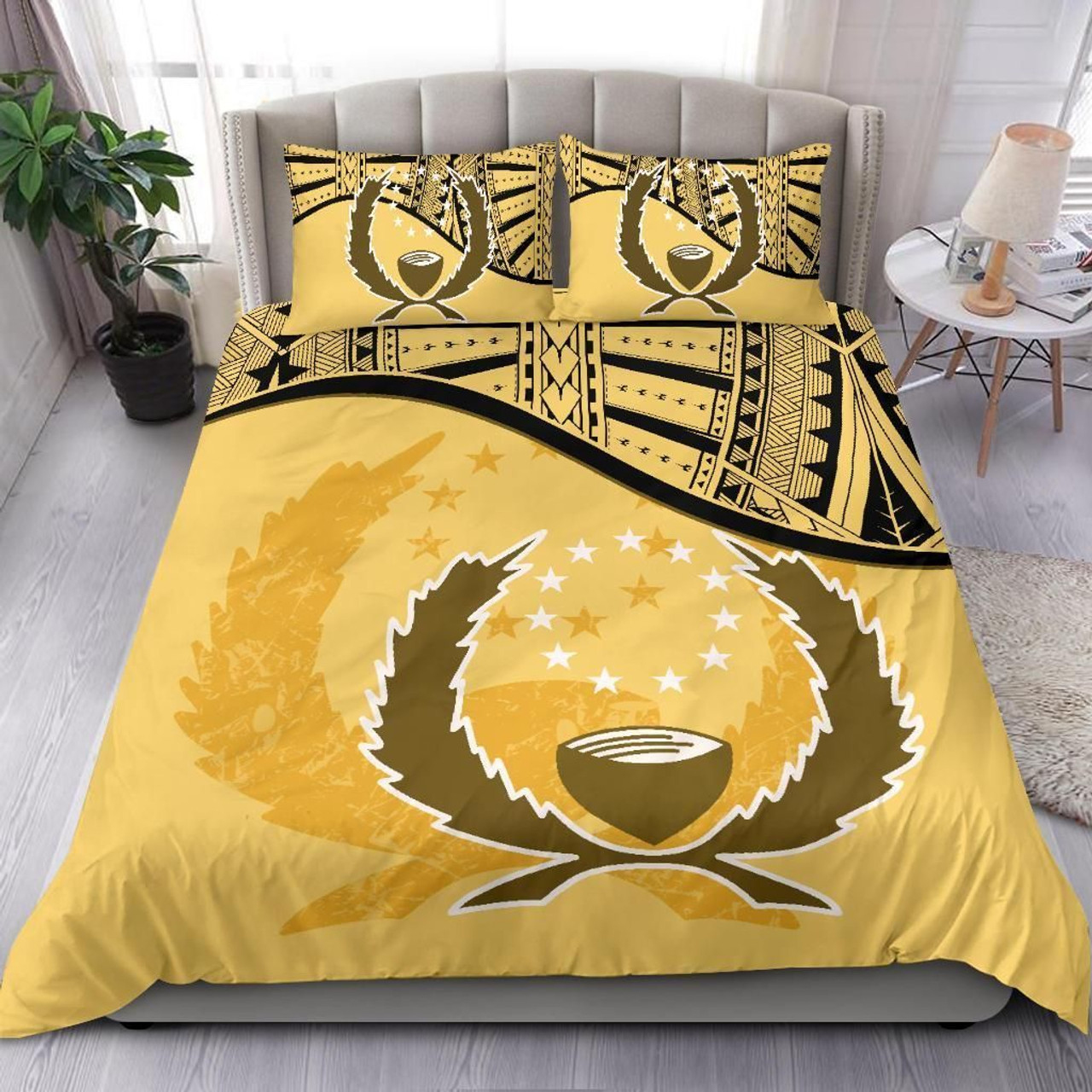 Polynesian Bedding Set - Chuuk Duvet Cover Set Father And Son Blue 5