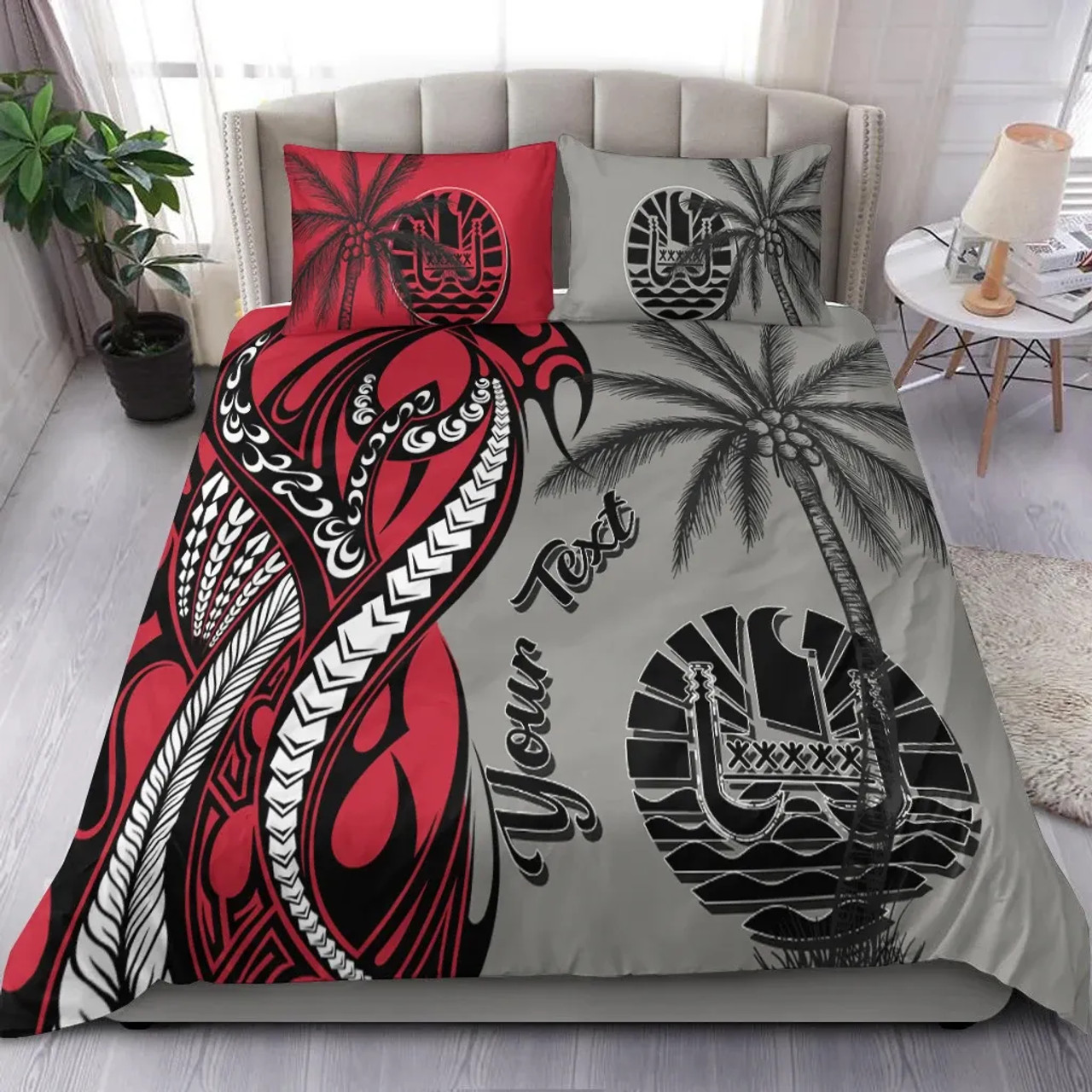 Tahiti Custom Personalized Bedding Set - Classical Coconut Tree 2