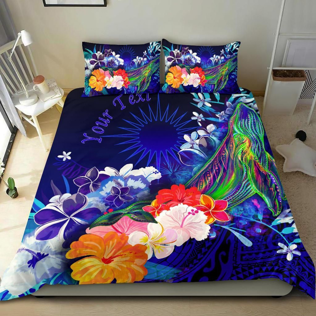 Tahiti Custom Personalized Bedding Set - Classical Coconut Tree 5