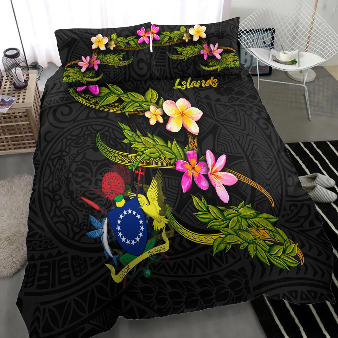 Cook Islands Bedding Set - Polynesian Gold Patterns Collection 6