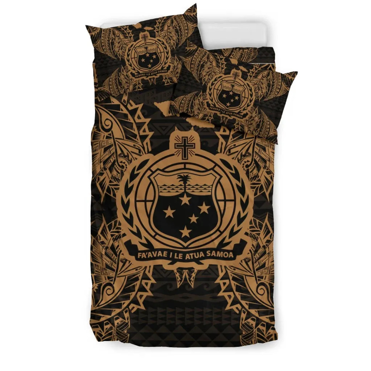 Guam Duvet Cover Set - Guam Flag & Coat Of Arms Brown 5