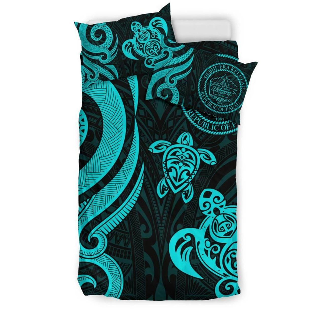 Palau Bedding Set - Turquoise Tentacle Turtle 2