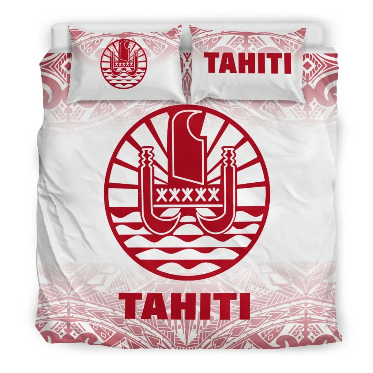 Tahiti Duvet Cover Set - Red Fog Style 1