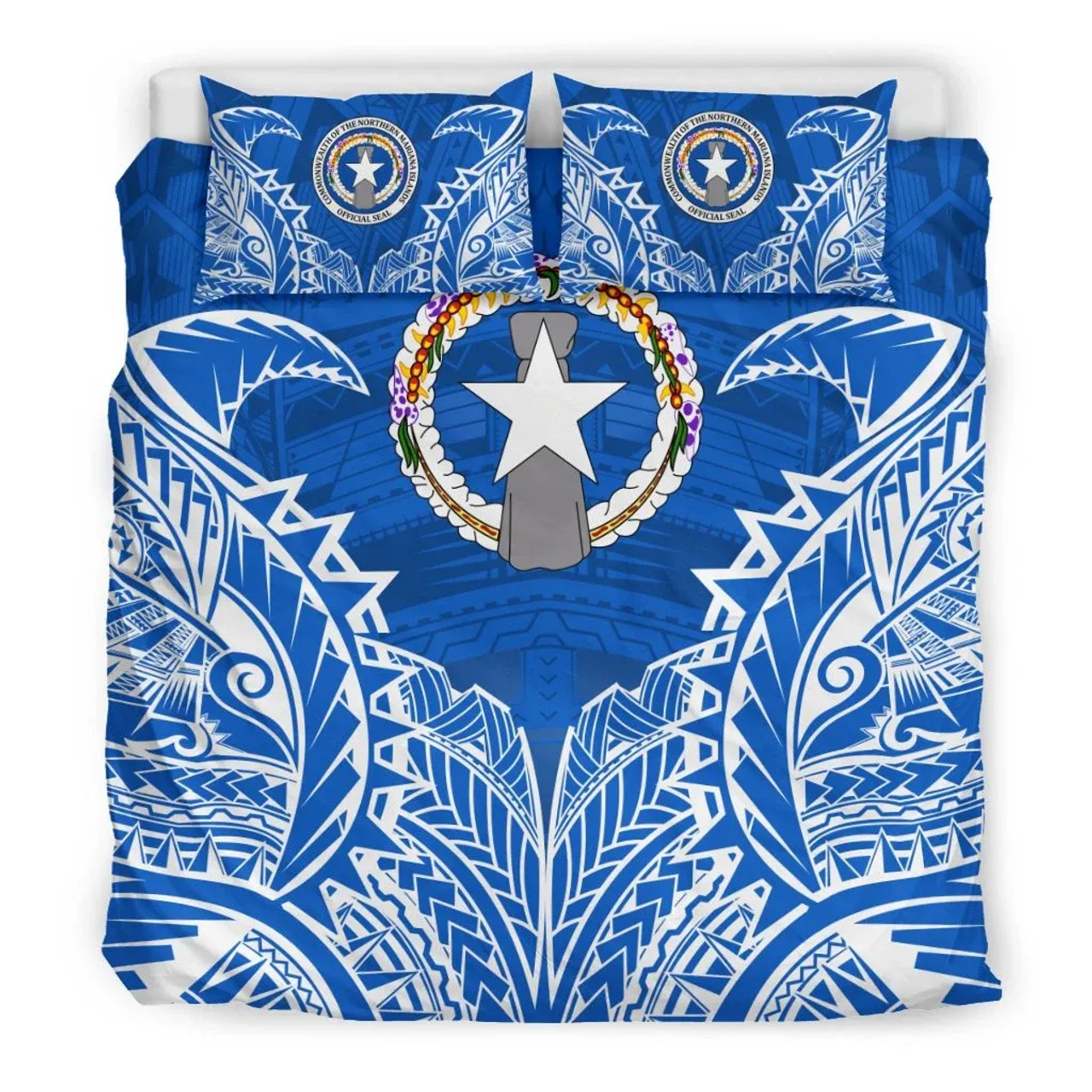 Northern Mariana Islands Duvet Cover Set - Northern Mariana Islands Flag Premium 2