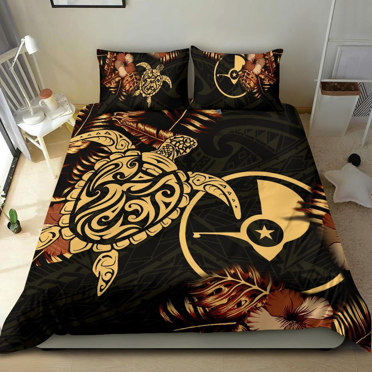 Niue Custom Personalized Bedding Set - Classical Coconut Tree 4