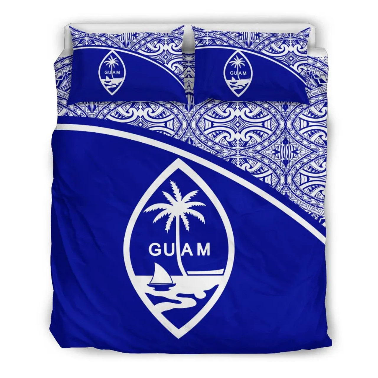 Guam Duvet Cover Set - Blue Curve Style 2