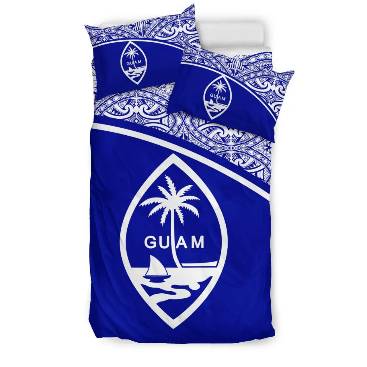 Guam Duvet Cover Set - Blue Curve Style 3