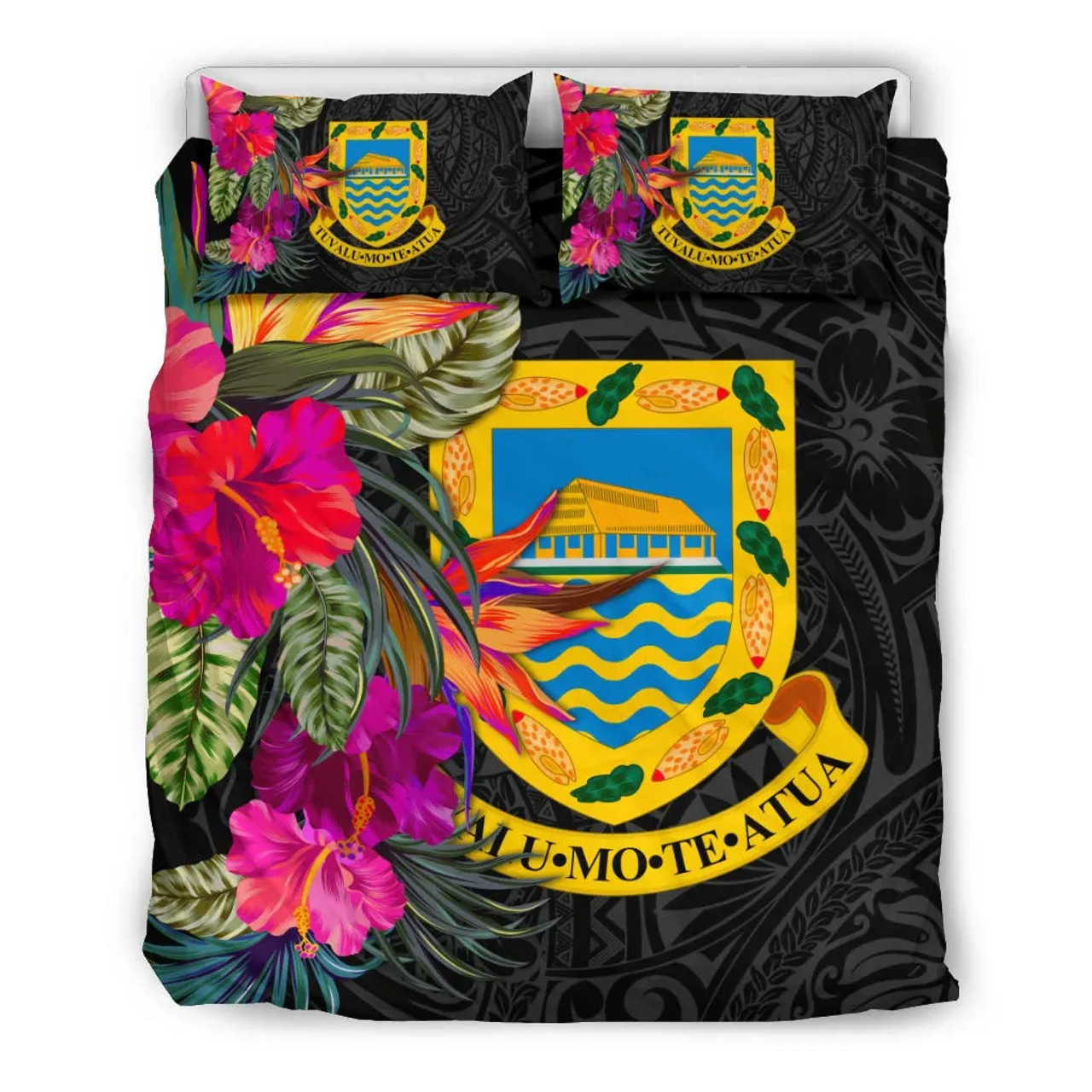 Tuvalu Bedding Set - Hibiscus Polynesian Pattern 3