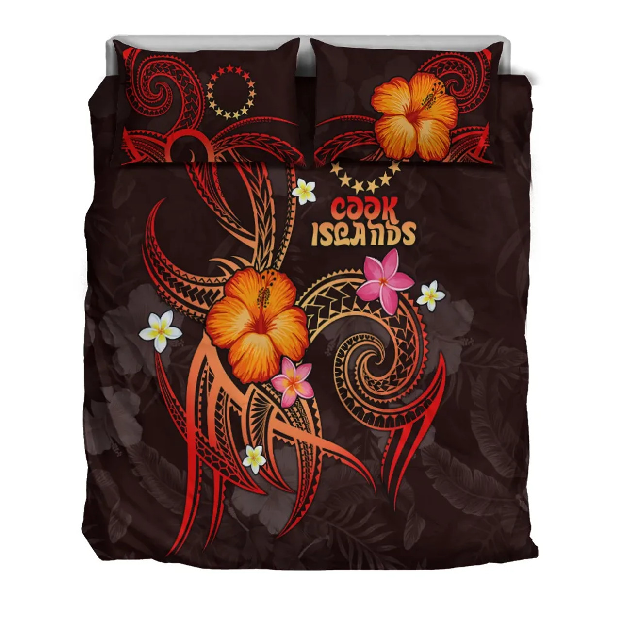 Polynesian Bedding Set - Yap Duvet Cover Set Gold Color Front 4