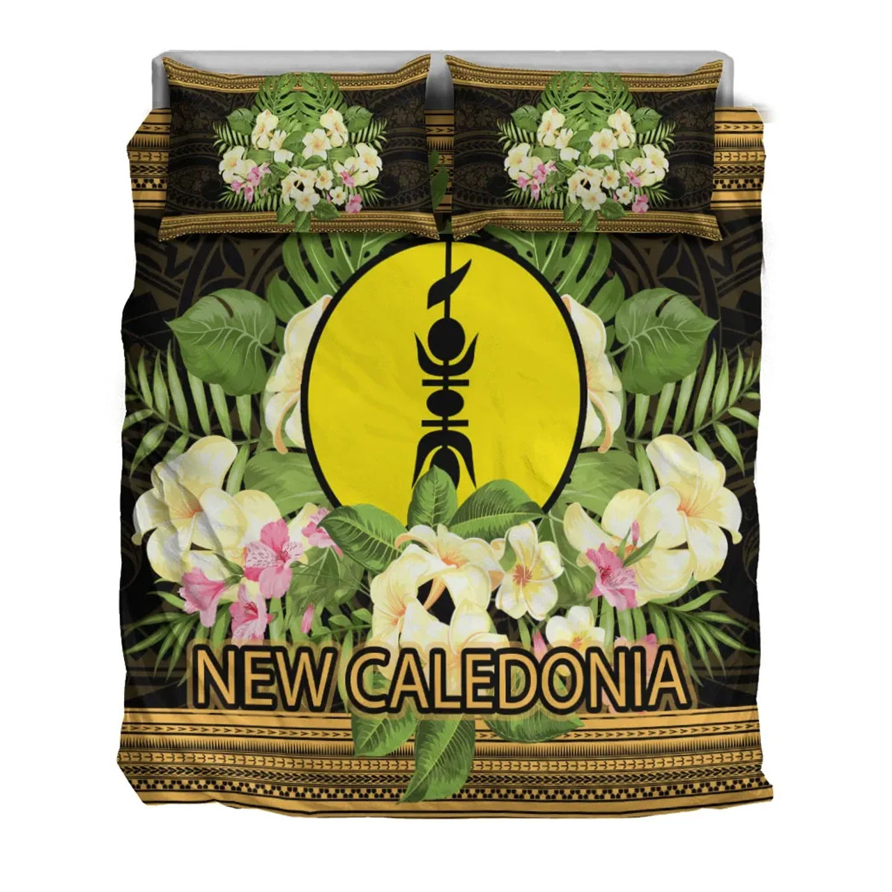 New Caledonia Bedding Set - Polynesian Gold Patterns Collection 3